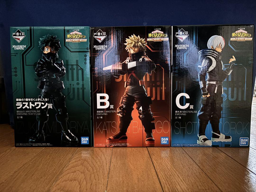 BE@RBRICK 100% 3set “G MY HERO ACADEMIA ACTION FIGURE LOT