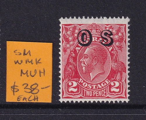 KGVS:  2d  RED  SM WMK  OV/PR  OS   MUH,,