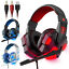 miniature 1 - 3.5mm Gaming Headset Mic LED Headphones Stereo Bass Surround For PC PS4 Xbox One