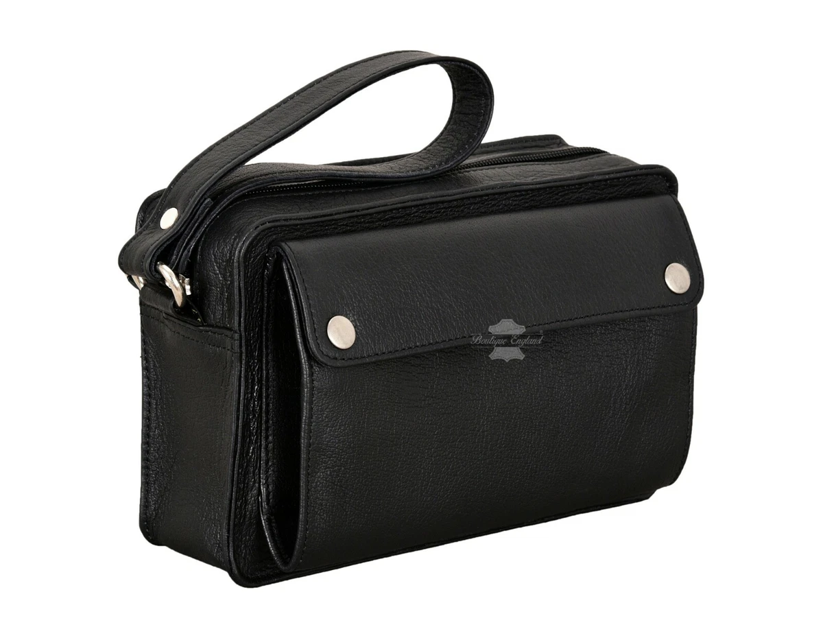 Mens Leather Bag Money Travelling Wrist Bag Mobile Cards Organizer Utility  Pouch