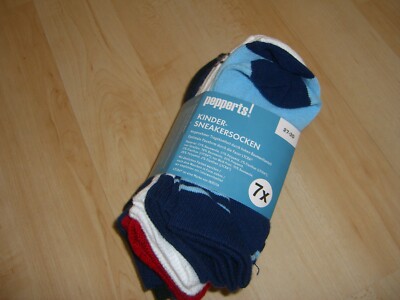 Jungen Sneakersocken 7 Paar Pepperts! Socken Gr.27-30 NEU OVP