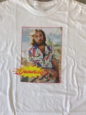 Dennis Wilson Surf's Up  Short Sleeve Cotton White All Size Shirt FA999