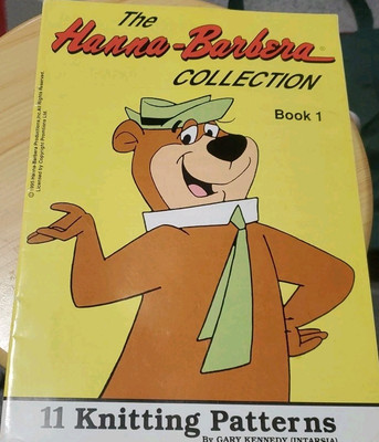 Vtg Hanna-Barbera Knitting Pattern Book Gary Kennedy Yogi Bear Huckleberry Hound