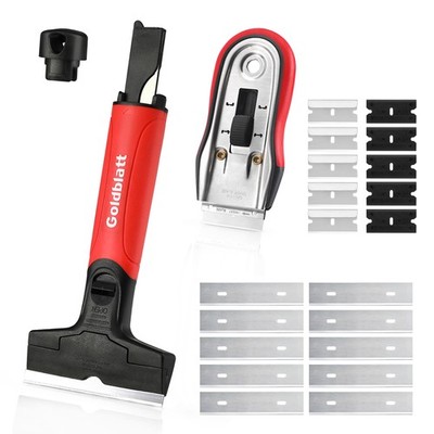 Goldblatt 2 Pieces Razor Blade Scraper with 20-piece Blades, Scraper... 