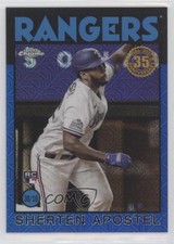 2021 Topps Silver Pack Series 2 1986 Chrome Baseball Blue Sherten Apostel 0e1