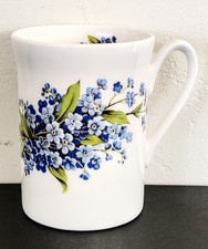 Tazza/tazza da caffè Royal Windsor Bone China Blue Forget-Me Not Demitasse ** 4-6 oz * come nuova