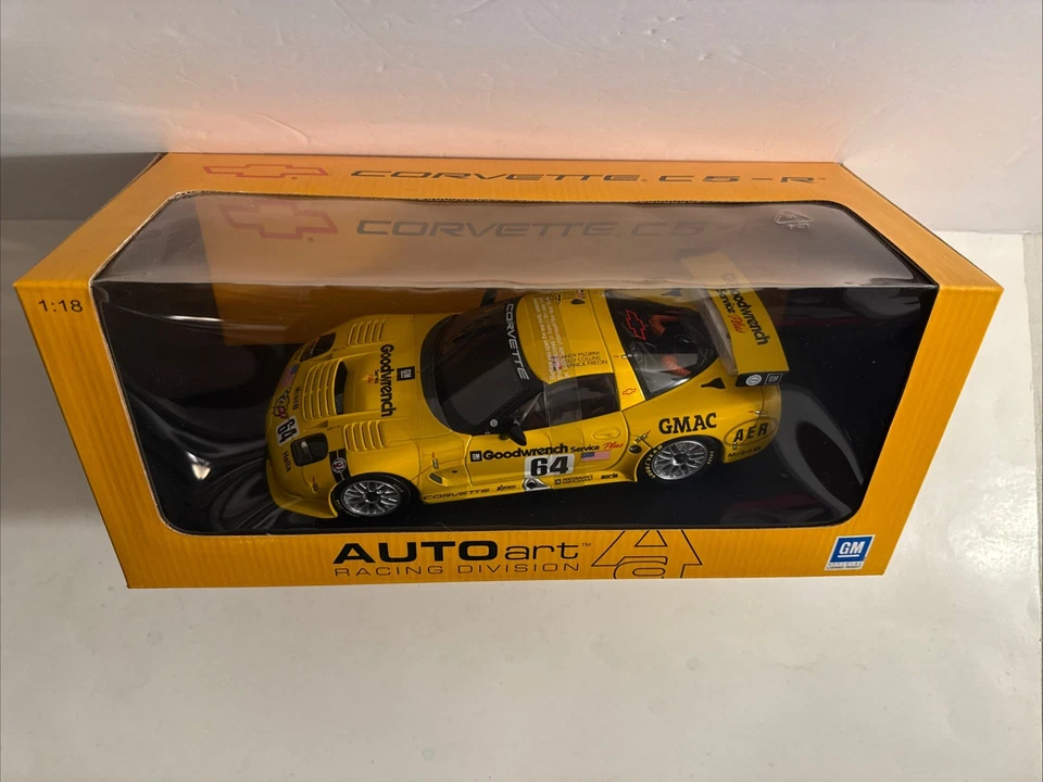 1:18 2001 Corvette C5-R #64 24 HRS Le Mans 2001 AUTOart Pilgrim Collins Freon Foto 4 de 4