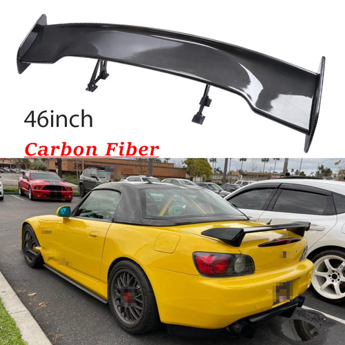 47" Fiber Rear Trunk Spoiler Wing Adjustable GT-Style For Honda 2000-09 S2000