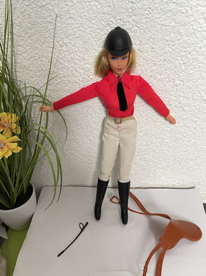 Mattel super star busy hands doll horse riding equestrian 1976 Equestrienne 1A