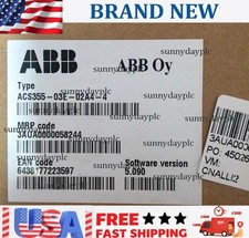 New 1PC ABB ACS355-03E-02A4-4 Inverter ACS35503E02A44 No Keypad US Free TAX