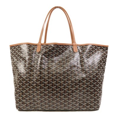 【超美品】Goyard ブラウンレザートートバッグ GOYARD Saint Louis GM Shoulder Tote Bag Coated Canvas Brown | eBay