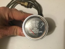 Mechanical Water Temperature Gauge Black Fahrenheit Celsius-Untested