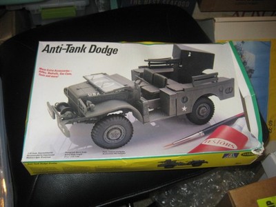 MIB Dodge M6 Anti-Tank  gun carrier model kit 1/35 scale by Testors from 1986
