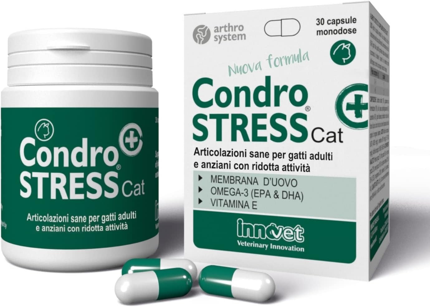 Innovet Condrostress (+) Cat 30 cps: Integratore Osteoartrite Gatto