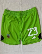 ARGENTINA 2022 SHORT GOALKEEPER World Cup GREEN MARTINEZ #23 NEW WITHOUT TAGS
