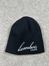 Lambert's Cafe Hat Cap Beanie Embroidered Knit Winter Warm Mens Womens