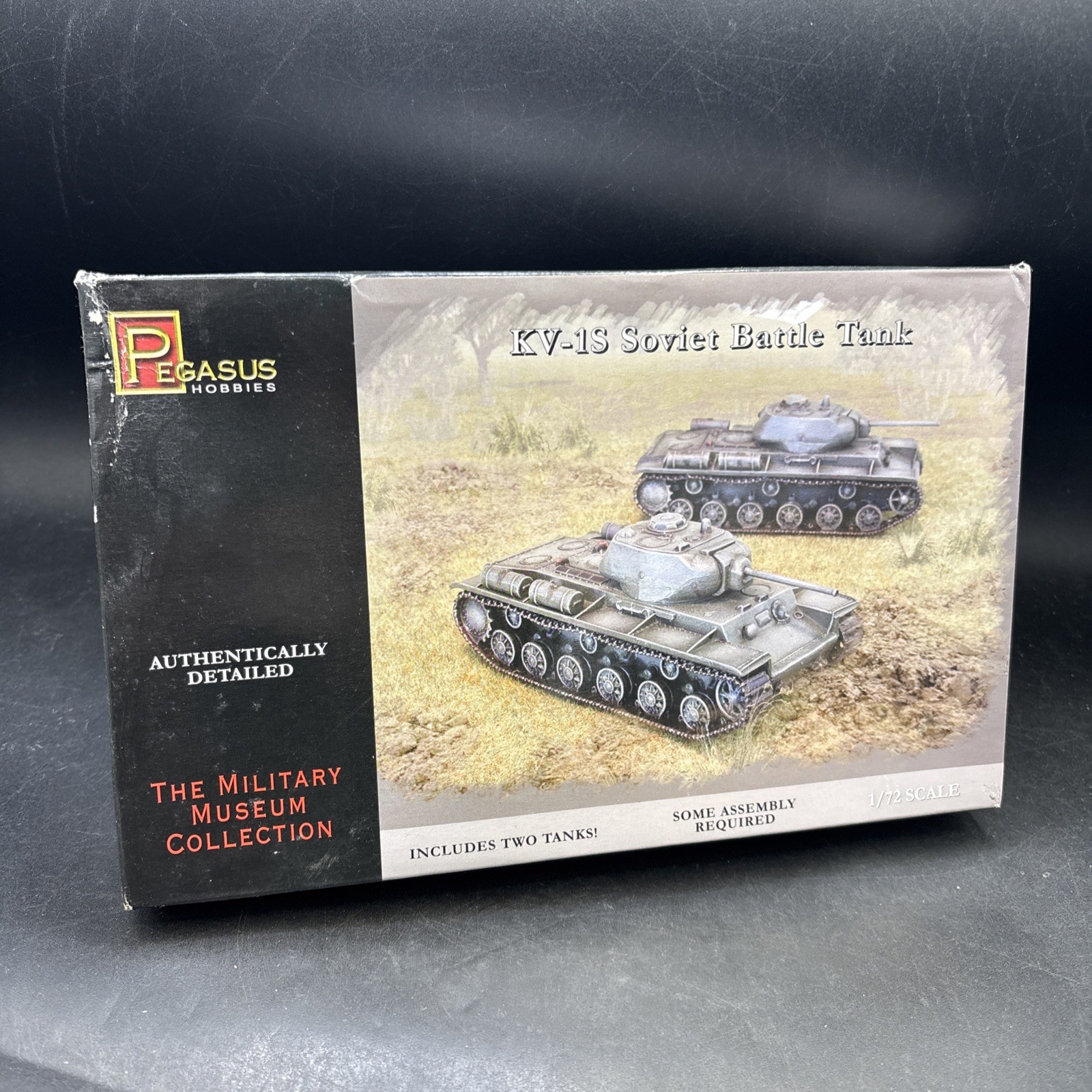 Pegasus 7667 KV-1S Soviet Battle Tank Two Tanks 1/72 Scale Model Kit Complete