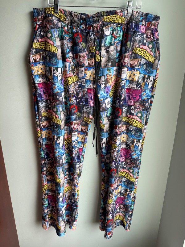 The Legging Lass My Hero Academia Comic Print Pants Plus Size 2X/3X TC2
