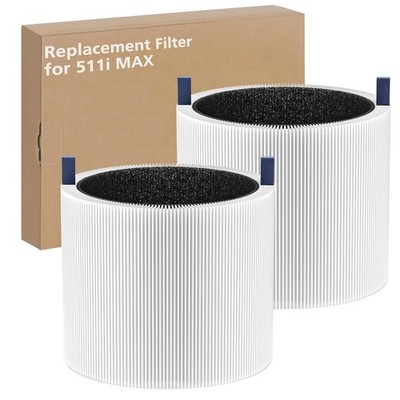 2-pack 511i MAX Replacement Filter Compatible with BLUEAIR HEPASilent Air Cle...