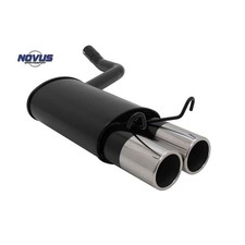 Novus Endschalldämpfer Sport Auspuff 2x90 rund für Mercedes 190 W201 1,8 2,0 2,3