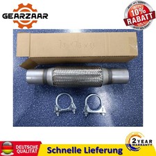 Edelstahl Flexrohr Auspuffrohr Flexstück  Ø45 / 50 / 55 mm x 200 / 100 / 150 DE