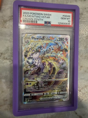 Mewtwo Vstar GG44/GG70 Sword Shield Crown Zenith Pokemon PSA 10 *479