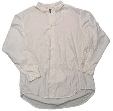 Ralph Lauren Yarmouth Dress Shirt Mens 17 1/2 White Cotton Button Down STAINING