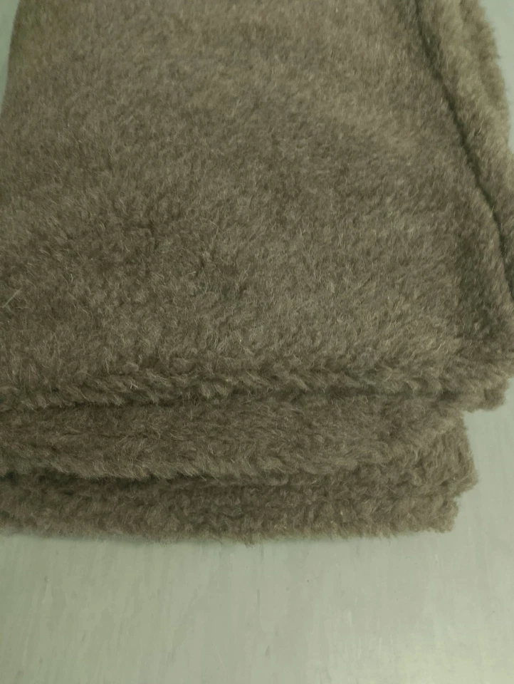 100 % WOLLE Schafwolldecke Merino  160 x 220 cm. Natur. Nicht Gefärbt. - Bild 4 von 4