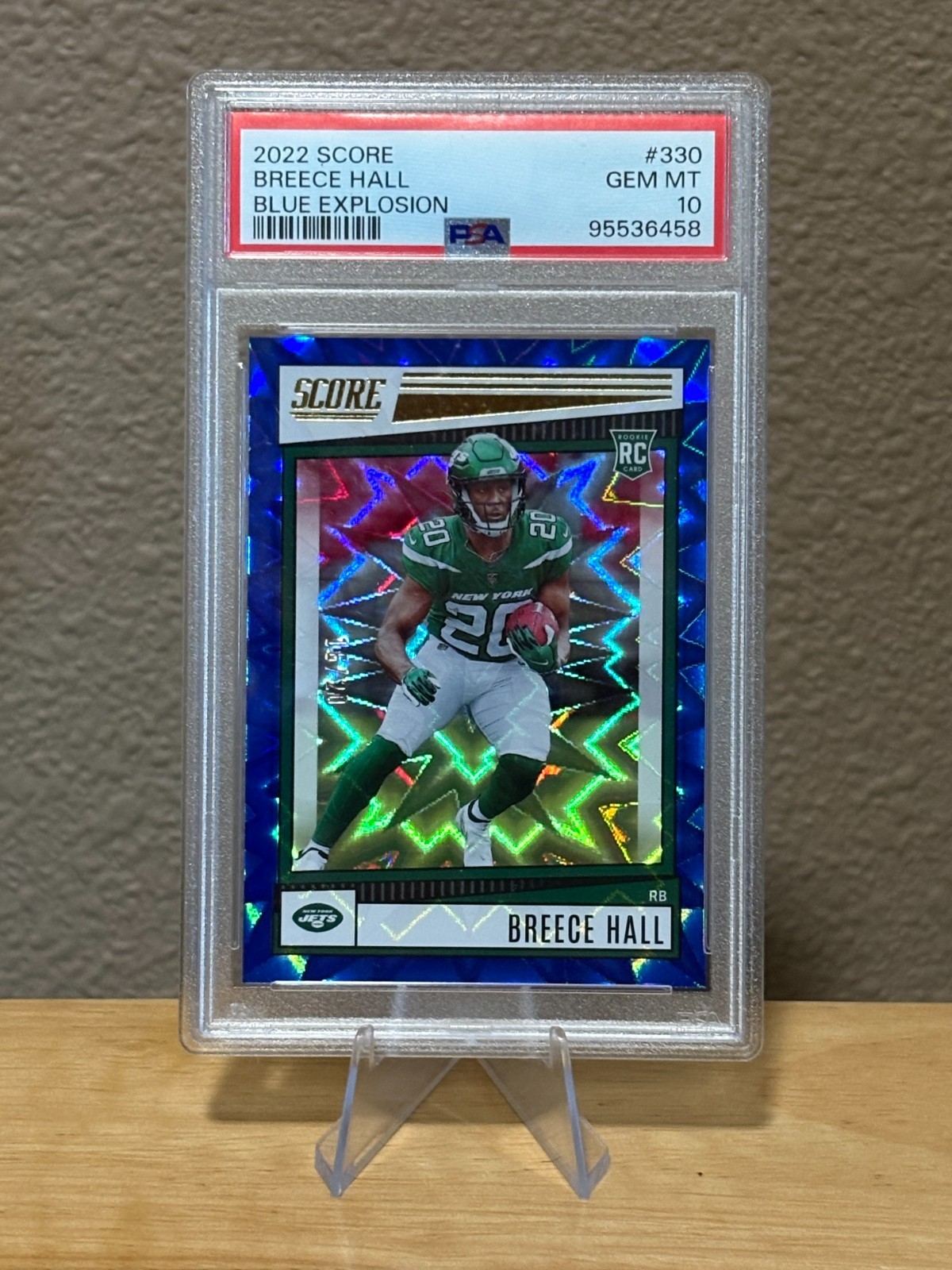 Breece Hall Panini Score #330 Blue Explosion