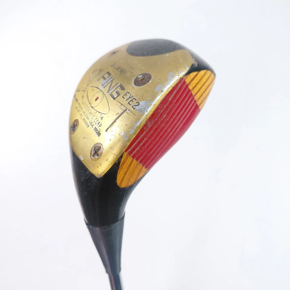 Driver de madera vintage Ping Eye 2 Karsten 1 punto rojo acero ZZ LIGHT eje diestro Foto 2 de 4