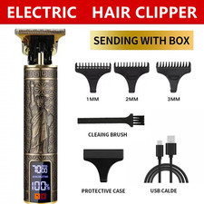 Professional Hair Clippers Beard Trimmer Cutting Electric Barber Shaver Machine