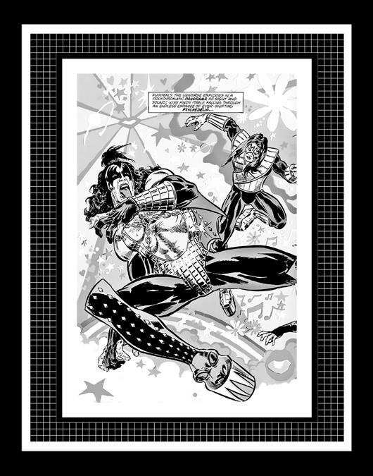John Romita Jr. Marvel Super Special #5 Kiss Rare Production Art Pg 23 Monotone