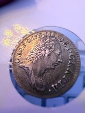 1763 Great Britain Silver 3 Pence, George III, XF (Low Extremely Fine)