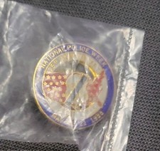 1988 National Police Week Law Enforcement Crime Prevention Enamel Lapel Hat Pin