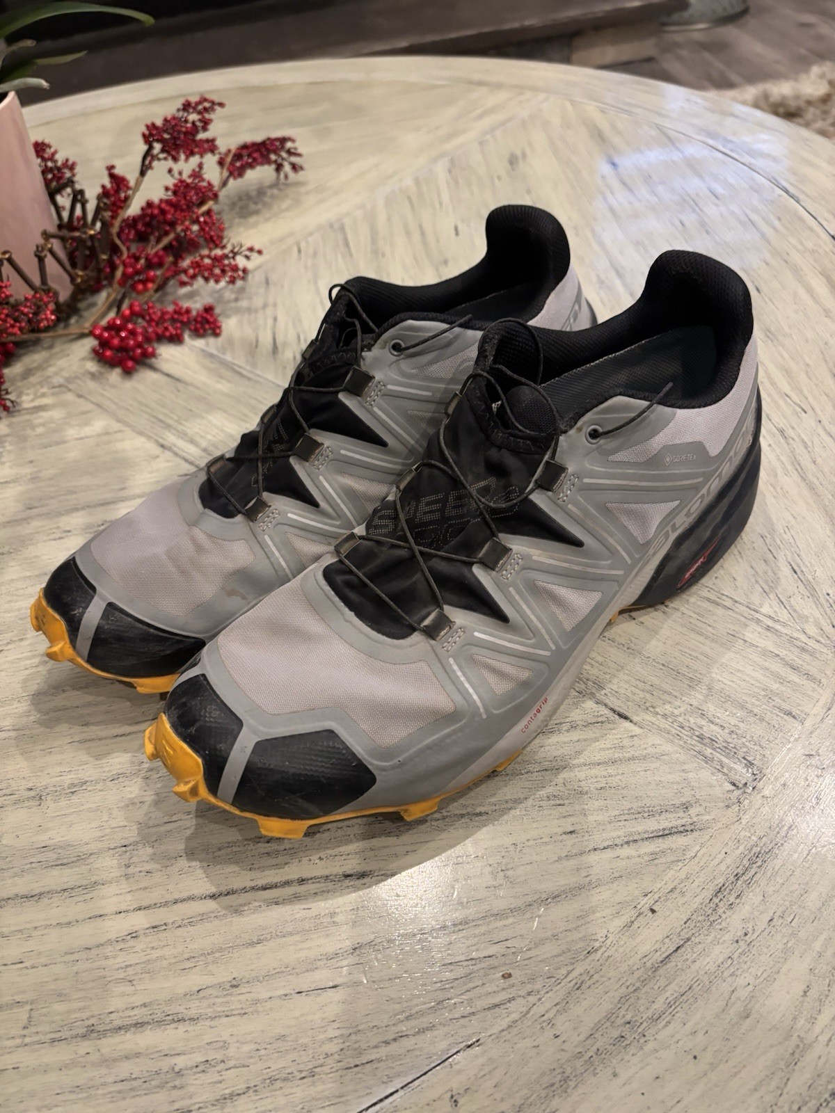 Scarpe Salomon Speedcross 5 GTX Trail Escursionismo Outdoor Grigio Uomo Taglia 12 5