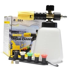 Foam Cannon with Pressure Washer Tips and Nozzle Holder, 4000PSI Car Soap 