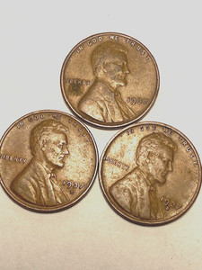 1937 P,D and S Lincoln Wheat Cents Nice Condition 002