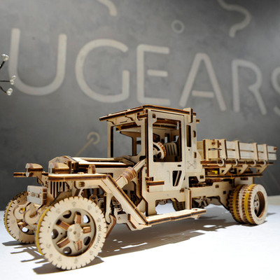 UGears Truck ''UGM-11''  Wooden 3D Mechanical Puzzle Kit DAMAGED BOX 30% OFF