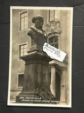 Vintage RPPC Meersburg Annette von Droste Hülshoff Monument Statue Real Photo