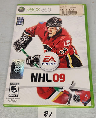 X BOX 360 BOX LIVE EA SPORTS NHL 09 TESTED 81