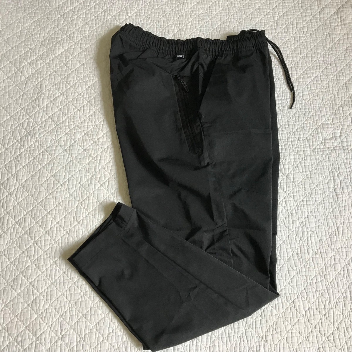 Nike Sportswear Tech Woven Pants Men's SZ XXL Tapered Black DR9101