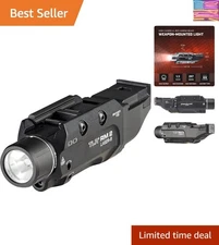 Durable TLR RM 2 Tactical Flashlight - Adjustable Modes & Red Laser Integration