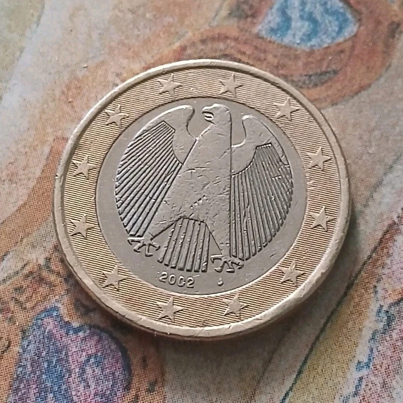 Pièce 1 Euro Allemagne 2002 - Aigle fédéral - Monnaie euro 1€ - Photo 1/2