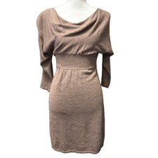 Express Brown Cowl Neck Sweater Dress Size Small