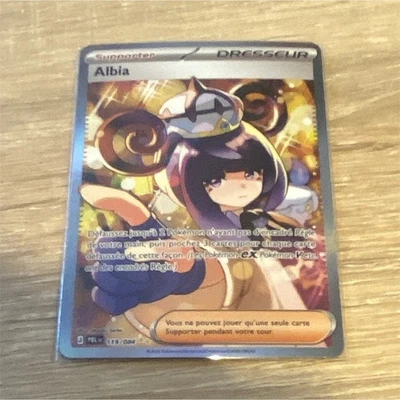 Pokémon JCC Albia Dresseur-Supporter Full Art 119/159 Français - Photo 1/2