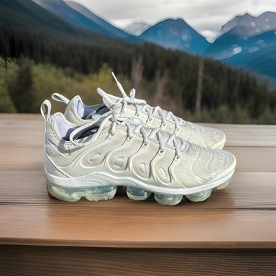 Nike Air Vapormax Plus Triple White Pure Platinum 924453-100 Men s Size 11.5