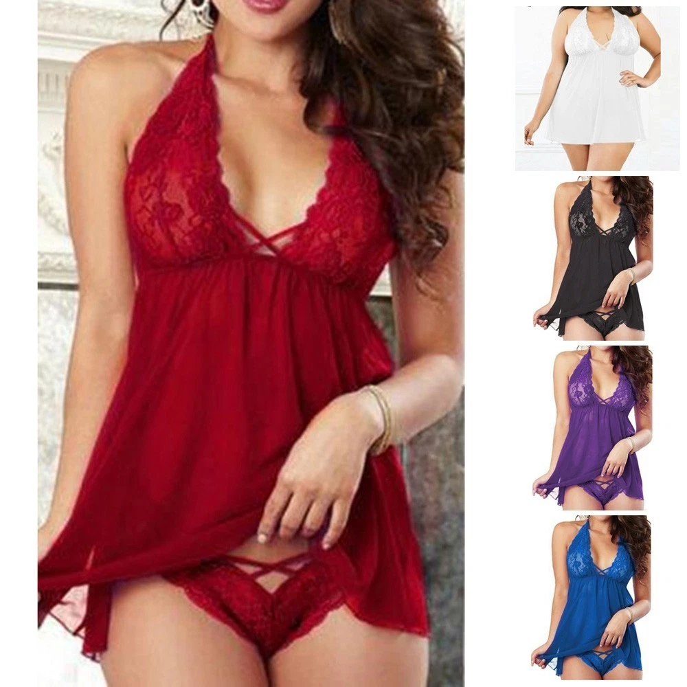 Pigiama In Raso Di Seta Donna – Camicia Da Notte Sexy E Morbida, Lingerie Elegante In Taglia L