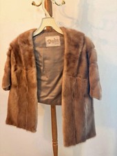 Brown Fur Stole Wrap, elegant versatile staple