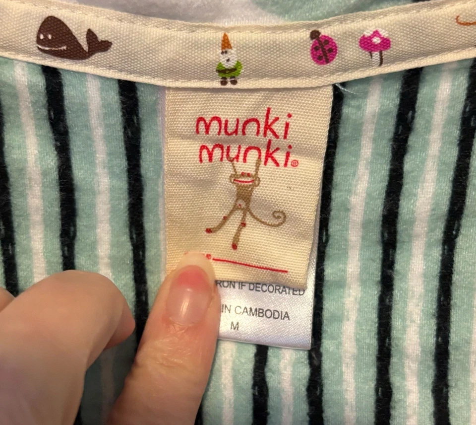 MUNKI MUNKI 法兰绒睡衣 2 件套企鹅中号女式睡衣竹子 — 第 4/4 张图片