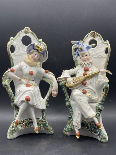 WKC Graefenthal Germany Hand Painted Jester Figurines - Picture 1 of 20